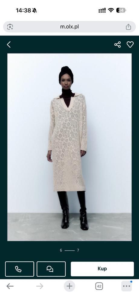 Pletené šaty zara s pointelle vzorom, zara,s