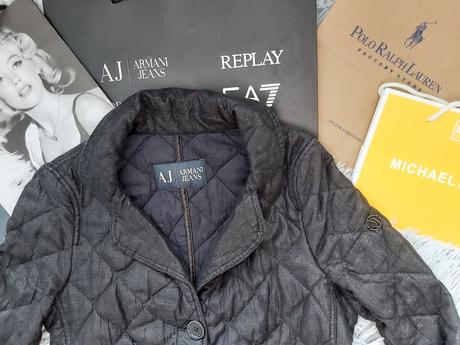Trblietavý kabátik armani jeans, armani,xs