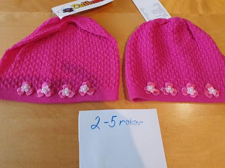 Hačkované čiapky mix, 62 - 116