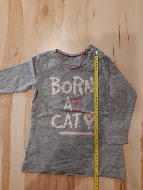 Tričko born as cat, lupilu,86