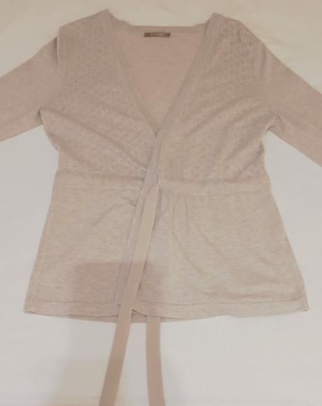 Béžový svetrík so stuhou, orsay,s