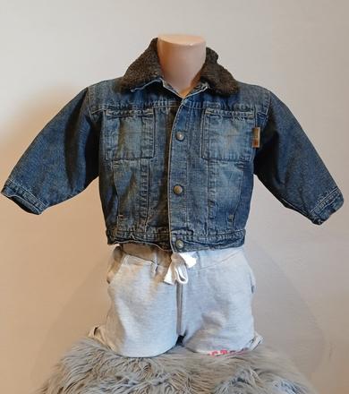 Chlapčenská rifľová bunda zateplená (12mes.), timberland,80
