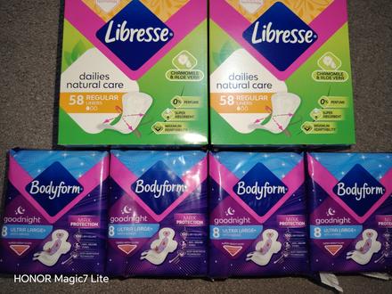 Dámske hygienické potreby libresse, 