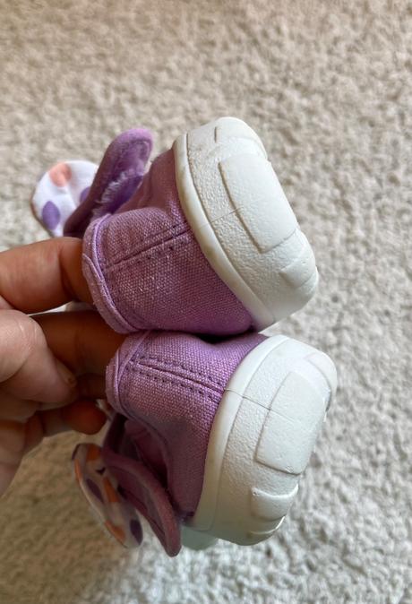 Fialové papuče na suchý zips, 26, 26