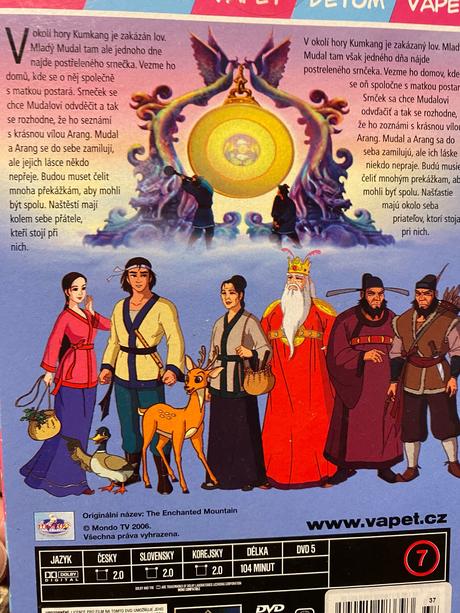 Krásna rozprávka víla z nebeského království dvd,