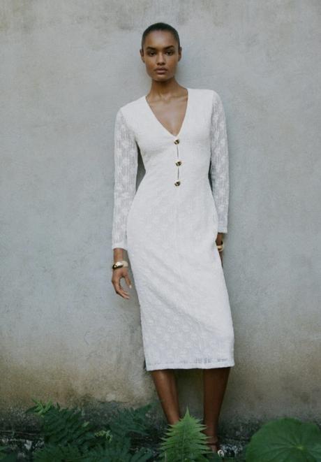 Zara ..biele hackovane saty..nove s visackou, zara,s