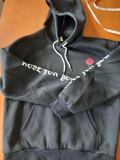 Mikina čierna - vzor, m