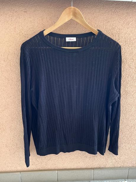 Tenký čierny svetrík s. oliver s, s.oliver,s