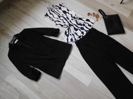 Reserved-blúzka sako nohavice 36v,+ kabelka,, reserved,36