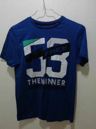 Modré bavlnené tričko, ovs,140