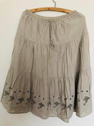 Bavlnena krasna sukna s madeirou, l