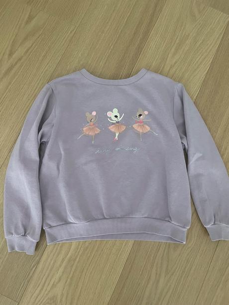 Mikinka s baletkami, h&m,134