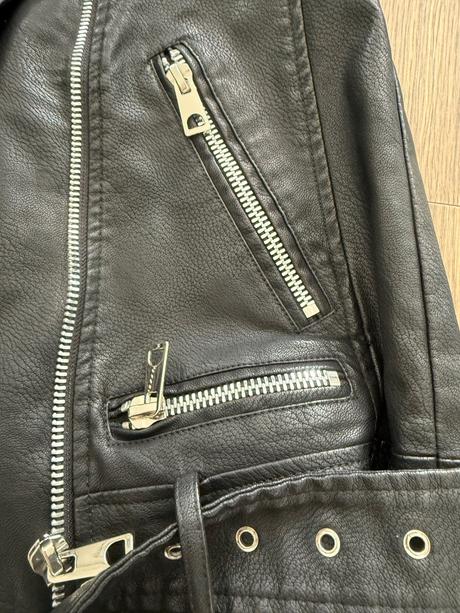 Štýlová biker koženková bunda, reserved,xs