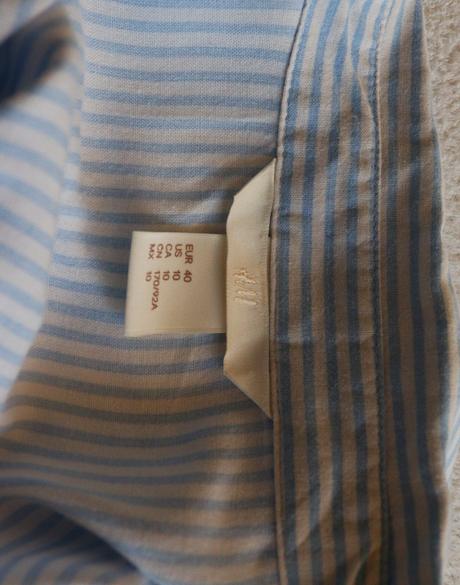 Pásikavé viskózové šaty / tunika, h&m,40