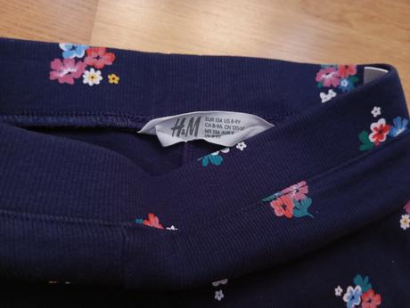 Nádherné rebrované legínky, h&m,134