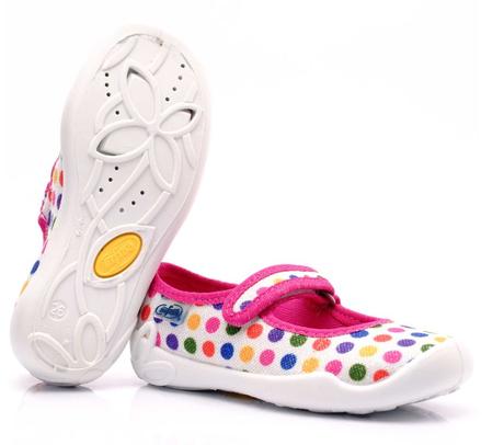 Dievčenské papuče blanka s bodkami 23221105, befado,25 - 30