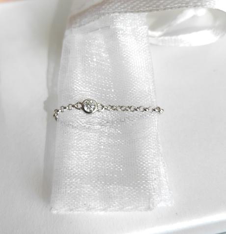 Strieborný retiazkový prsteň,