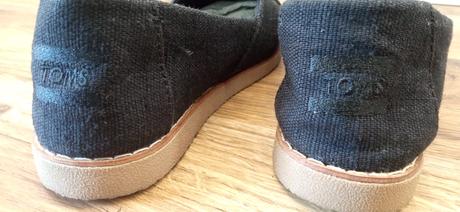 Čierne látkové espadrilky toms 35/36 22,5cm, 35