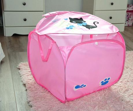 Mačičkový kôš na hračky,