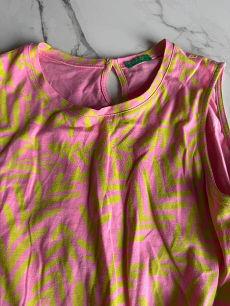 Letné šaty benetton v krásnych farbách s xs, benetton,xs