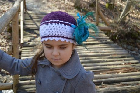 Háčkovaná čiapočka s mašličkou, <50 - 158