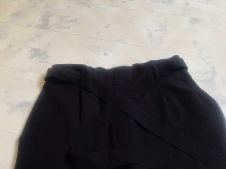 Spoločenské nohavice s vys.pásom na gumičku, f&f,44