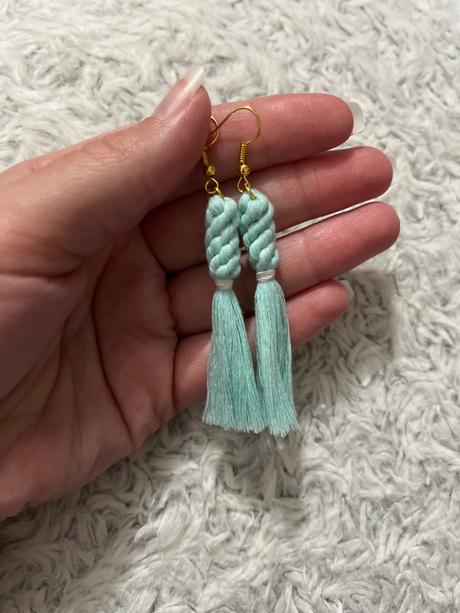 Macrame náušnice, 