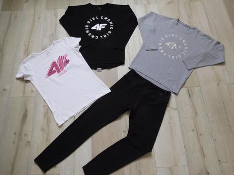 4f  tričká bavlnené+legíny,  158v, alebo s,, 158–170