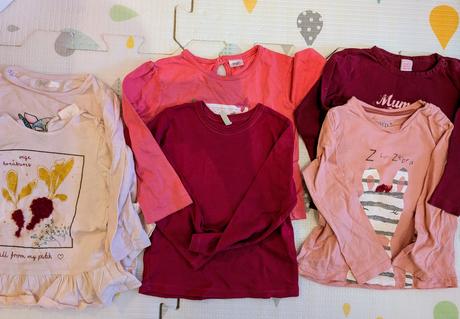 Set tričiek s dlhým rukávom a pančušiek 86/92, 86