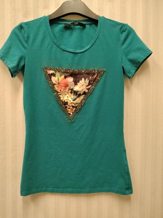 Dámsky tyrkysový elastický top, guess, xs, guess,xs