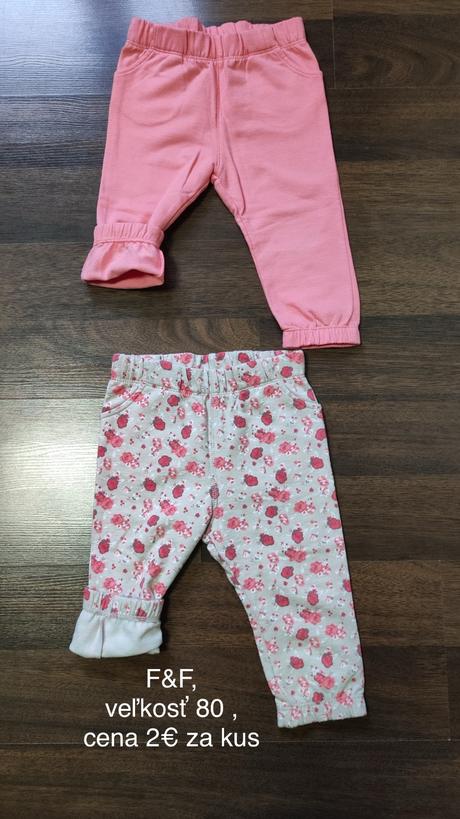 Oteplené tepláky, f&f,80