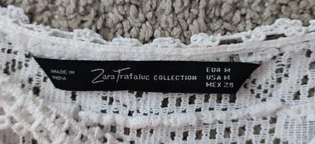 Letné šaty krajkového vzhľadu, zara,m