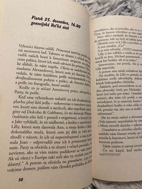 Princezná pozýva (na vianoce do genovie, na hodiny,