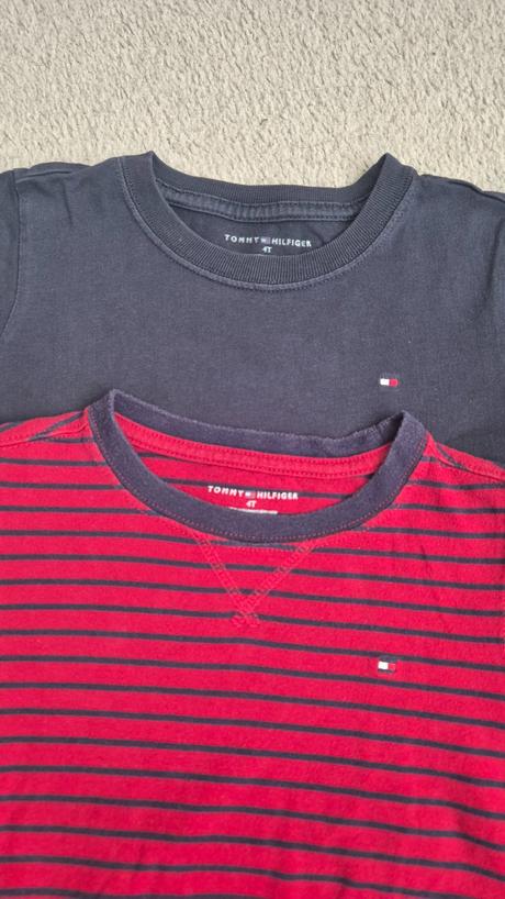 2 ks tommy hilfiger tričká, veľkosť 110, tommy hilfiger,110