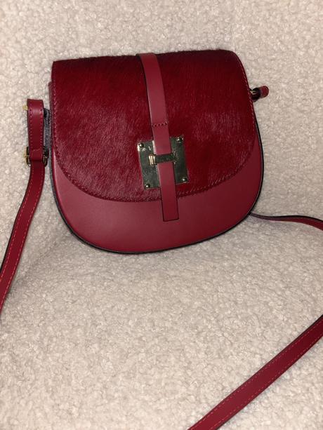 Kožená crossbody kabelka s konskou srsťou answear, answear