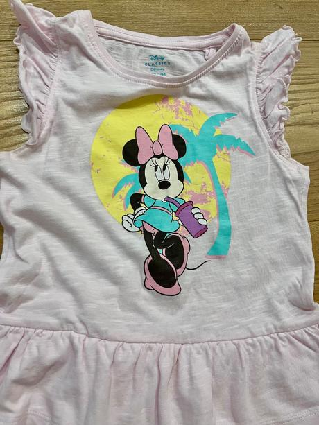 Saty minnie 98/104 lupilu - top stav, disney,98