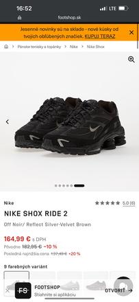 Nike shox ride 2, nike,43