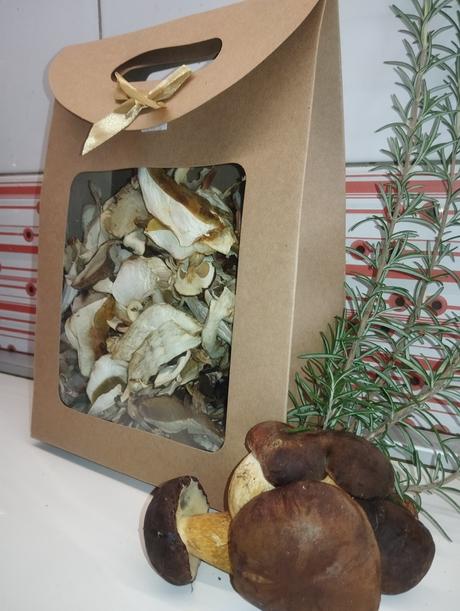 Sušené lesné hríby, 