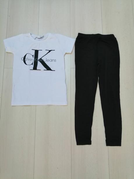 Komplet tricko, leginy vel. 104/110, calvin klein,104