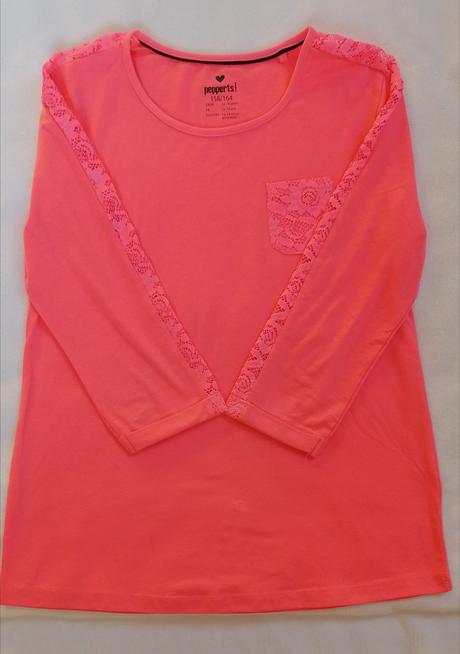 Tričko s 3/4 rukávom a čipkou, pepperts,158