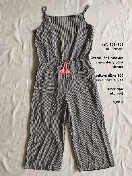 Letný overal, 3/4 nohavice, primark,158