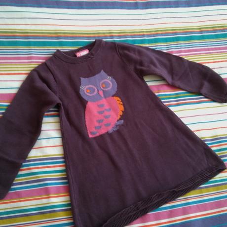 Teplé šatičky s dlhými rukávmi, 98