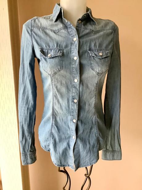 Rifľová koseľa/2, denim,xs