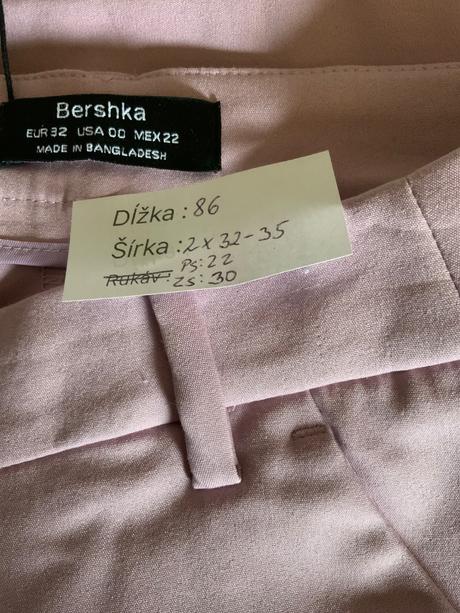 Elegantne nohavice lila farby značky bershka, bershka,32