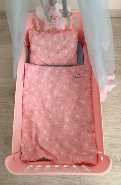 Postieľka pre bábiky baby annabell s baldachýnom, 