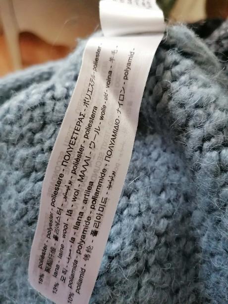 Hrubý pulover s volánom, zara,s