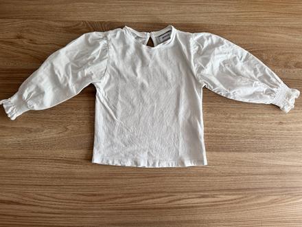 Bavlnená blúzka s pufovanými rukávmi, reserved,98
