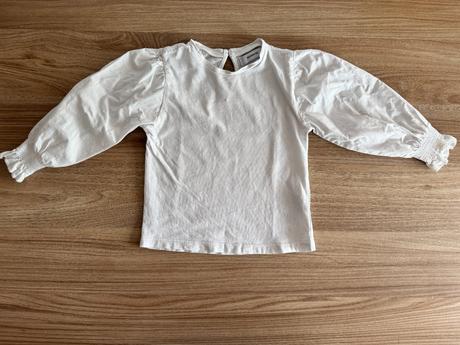 Bavlnená blúzka s pufovanými rukávmi, reserved,98