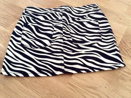 Sukňa zebrová, h&m,158