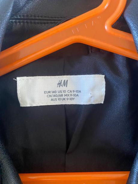 Dievčenská koženka, h&m,140
